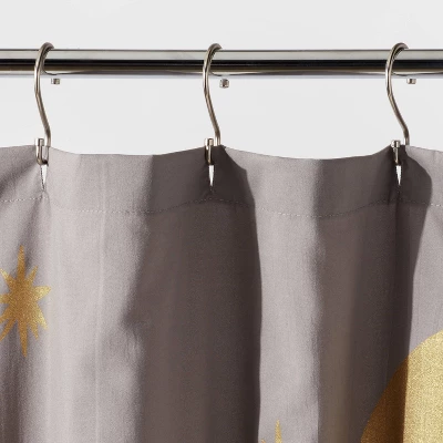 Celestial Metallic Shower Curtain - Room Essentials™ 4 Celestial Metallic Shower Curtain - Room Essentials™ - Image 2