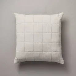 26"x26" Grid Lines Matelassé Euro Bed Pillow - Hearth & Hand™ With Magnolia 11 26"x26" Grid Lines Matelassé Euro Bed Pillow - Hearth & Hand™ With Magnolia -Home Furnishings Store GUEST 7280e9cd ab8a 49a9 9d07 768157928abe