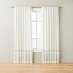 Engineered Hem Stripes Curtain Panel Cream/Gray - Hearth & Hand™ With Magnolia 11 Engineered Hem Stripes Curtain Panel Cream/Gray - Hearth & Hand™ With Magnolia -Home Furnishings Store GUEST 743f48fe 2c11 440f a426 eae94b06c663