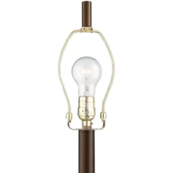 Possini Euro Design Traverse Modern Floor Lamp With LED Gooseneck Reading Light 64" Tall Oil Rubbed Bronze Oatmeal Drum Shade For Living Room Bedroom -Home Furnishings Store GUEST 7451e633 8055 4cee b78d f64113b09a89