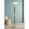 Possini Euro Design Modern Torchiere Floor Lamp Light Blaster LED 72.25" Tall Antique Brass And Matte Black Opal Glass For Living Room Bedroom 2 Possini Euro Design Modern Torchiere Floor Lamp Light Blaster LED 72.25" Tall Antique Brass And Matte Black Opal Glass For Living Room Bedroom -Home Furnishings Store GUEST 751b3543 5a0e 4ff7 99c3 67e8935ea080