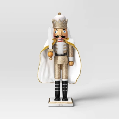 Cape Nutcracker Figure Gold Glitter - Wondershop™ 4 Cape Nutcracker Figure Gold Glitter - Wondershop™ - Image 2