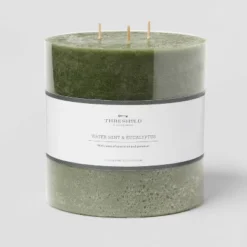 Pillar Candle Water Mint & Eucalyptus Green - Threshold™ 12 Pillar Candle Water Mint & Eucalyptus Green - Threshold™ -Home Furnishings Store GUEST 758ed7d4 2bd7 4340 8e85 d3cb5afa8c79