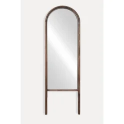 20" X 65" Wood Arched Floor Mirror Walnut - Threshold™ Designed With Studio McGee -Home Furnishings Store GUEST 7b6f268e bf4b 41bf af86 ea0fb6ed08c9