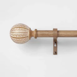 Carved Light Woodtone Ball Curtain Rod Natural - Opalhouse™ 7 Carved Light Woodtone Ball Curtain Rod Natural - Opalhouse™ -Home Furnishings Store GUEST 7e070734 076e 44dc 94e6 de22767e0af4
