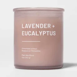 Glass Jar Lavender And Eucalyptus Candle - Threshold™ 10 Glass Jar Lavender And Eucalyptus Candle - Threshold™ -Home Furnishings Store GUEST 809cac14 c554 458a 8774 49a2f6be7e7b