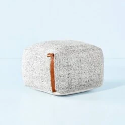 Hand-Woven Pouf Ottoman With Leather Trim - Hearth & Hand™ With Magnolia 13 Hand-Woven Pouf Ottoman With Leather Trim - Hearth & Hand™ With Magnolia -Home Furnishings Store GUEST 819b4a8f 2db7 4089 b6dd 3544521baa39