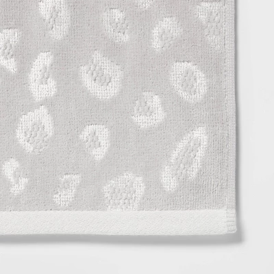 Leopard Reversible Towel Gray - Threshold™ 4 Leopard Reversible Towel Gray - Threshold™ - Image 2