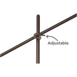 Possini Euro Design Industrial Floor Lamp Adjustable Arm 62.5" Tall Oiled Bronze Metal Light Brown Linen Drum Shade For Living Room Reading 11 Possini Euro Design Industrial Floor Lamp Adjustable Arm 62.5" Tall Oiled Bronze Metal Light Brown Linen Drum Shade For Living Room Reading -Home Furnishings Store GUEST 865aed3f 133f 4541 bf6d b6247a5233dd