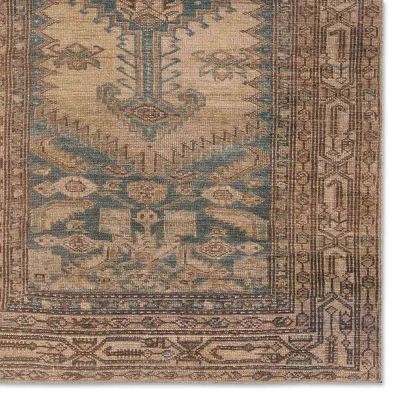 Reeves Medallion Runner Rug Brown/Blue - Jaipur Living 5 Reeves Medallion Runner Rug Brown/Blue - Jaipur Living - Image 3