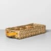 3 Compartment Woven Tank Tray With Leather Handles Beige - Hearth & Hand™ With Magnolia -Home Furnishings Store GUEST 8c2d4e55 811d 458e 87af a93405b01f99