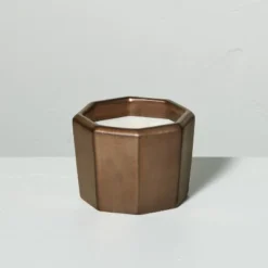 Octagonal Ceramic Cashmere & Suede Fall Jar Candle Metallic Bronze - Hearth & Hand™ With Magnolia -Home Furnishings Store GUEST 8d3191e0 b160 4eec bea1 9822c9fa9e34