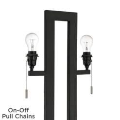 360 Lighting Neil Modern Rustic Table Lamp 26" High Black Metal With USB Charging Port White Rectangular Shade For Bedroom Living Room Bedside Desk 15 360 Lighting Neil Modern Rustic Table Lamp 26" High Black Metal With USB Charging Port White Rectangular Shade For Bedroom Living Room Bedside Desk -Home Furnishings Store GUEST 8f7f6180 8c8f 438a a463 458dc800aad7