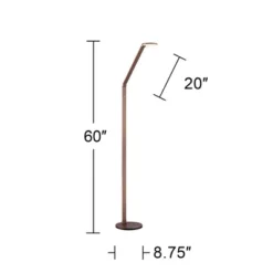 Possini Euro Design Magnum Modern Task Floor Lamp 61" Tall French Bronze Brown Metal LED Adjustable For Living Room Reading Bedroom Office House Home 16 Possini Euro Design Magnum Modern Task Floor Lamp 61" Tall French Bronze Brown Metal LED Adjustable For Living Room Reading Bedroom Office House Home -Home Furnishings Store GUEST 8f9282ea ef7d 4ebc 9c78 ebead13ea845