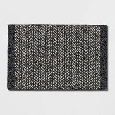 Herringbone Rug Gray - Threshold™ 6 Herringbone Rug Gray - Threshold™ - Image 4
