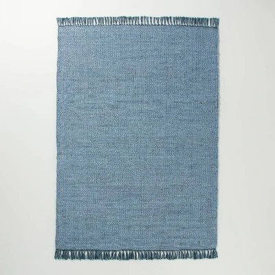 Solid Jute Area Rug Faded Blue - Hearth & Hand™ With Magnolia 8 Solid Jute Area Rug Faded Blue - Hearth & Hand™ With Magnolia - Image 6