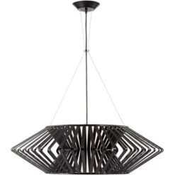 Possini Euro Design Planet Black Large Pendant Light 31 1/2" Wide Mid Century Modern White Glass For Dining Room House Foyer Kitchen Island Entryway -Home Furnishings Store GUEST 95d4f1e4 6e98 4618 b7e9 1708c75555bc