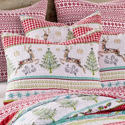 Levtex Home Merry & Bright Comet & Cupid Sham 3 Levtex Home Merry & Bright Comet & Cupid Sham