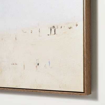 30" X 24" Painted Beach Embellished Framed Wall Canvas - Threshold™ Designed With Studio McGee 4 30" X 24" Painted Beach Embellished Framed Wall Canvas - Threshold™ Designed With Studio McGee - Image 2