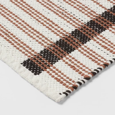 20"x32" Modern Reversible Colorblock Striped Bath Rug - Threshold™ 4 20"x32" Modern Reversible Colorblock Striped Bath Rug - Threshold™ - Image 2