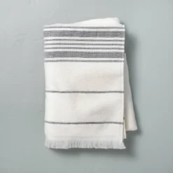 Multistripe Bath Towels Cream/Gray - Hearth & Hand™ With Magnolia 13 Multistripe Bath Towels Cream/Gray - Hearth & Hand™ With Magnolia -Home Furnishings Store GUEST a3ab88f0 8654 425b a1f7 f62caee554f1