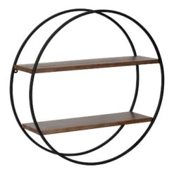24" Diameter Sequoia Wood And Metal Round Wall Shelf - Kate & Laurel All Things Decor 20 24" Diameter Sequoia Wood And Metal Round Wall Shelf - Kate & Laurel All Things Decor -Home Furnishings Store GUEST a3fb1e05 6807 4381 baff 5fe72a0f94e9