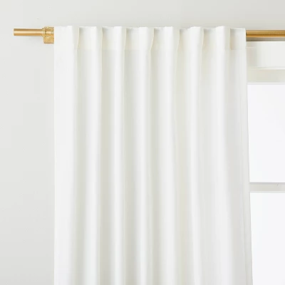 Engineered Hem Stripes Curtain Panel Cream/Gray - Hearth & Hand™ With Magnolia 9 Engineered Hem Stripes Curtain Panel Cream/Gray - Hearth & Hand™ With Magnolia - Image 7