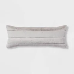 Oversized Oblong Faux Fur Channeled Decorative Throw Pillow - Threshold™ -Home Furnishings Store GUEST a9d474d9 11b6 41b9 be8e 490d6258e0e7