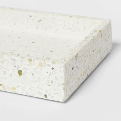 Terrazzo Bath Tray White - Threshold™ 5 Terrazzo Bath Tray White - Threshold™ - Image 3