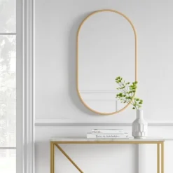 16" X 28" Metal Oval Pill Mirror - Project 62™