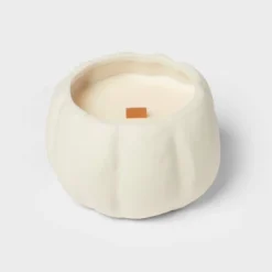 12oz Brushed Abstract Pumpkin Ceramic With Woodwick And Dustcover Warm Cider + Cinnamon Candle - Threshold™ 8 12oz Brushed Abstract Pumpkin Ceramic With Woodwick And Dustcover Warm Cider + Cinnamon Candle - Threshold™ -Home Furnishings Store GUEST aea22527 c4fc 4451 bba5 91e370926ceb