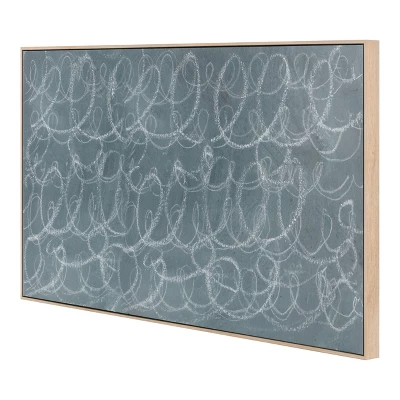 47" X 24" Squiggles Framed Printed Canvas Blue - Threshold™ 3 47" X 24" Squiggles Framed Printed Canvas Blue - Threshold™