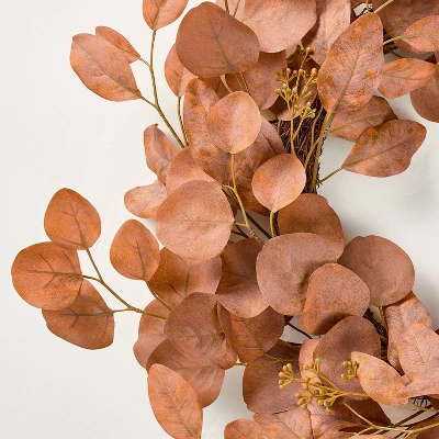 26" Rusted Eucalyptus Wreath - Hearth & Hand™ With Magnolia 4 26" Rusted Eucalyptus Wreath - Hearth & Hand™ With Magnolia - Image 2