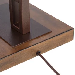 Franklin Iron Works Tahoe Rustic Industrial Downbridge Arc Floor Lamp 60" Tall Bronze Metal Faux Leather Empire Shade For Living Room Reading Bedroom -Home Furnishings Store GUEST b4f5fabc 247c 4e89 9cf2 e4c00f5e86da