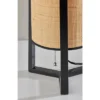 Quinn Table Lantern Wood Black - Adesso
