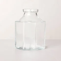 Octagonal Clear Glass Bottle Vase - Hearth & Hand™ With Magnolia 11 Octagonal Clear Glass Bottle Vase - Hearth & Hand™ With Magnolia -Home Furnishings Store GUEST b77fda3b 4964 41c9 b258 a7f93f4b99c9