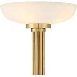 Possini Euro Design Modern Torchiere Floor Lamp 70" Tall Warm Antique Gold Metal Glass Shade For Living Room Reading Bedroom Office Uplight 11 Possini Euro Design Modern Torchiere Floor Lamp 70" Tall Warm Antique Gold Metal Glass Shade For Living Room Reading Bedroom Office Uplight -Home Furnishings Store GUEST b80c246b c075 4636 8d74 7e2284e675b2