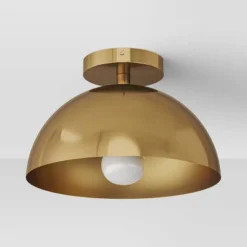 Valencia Flush Mount Ceiling Light Brass - Threshold™