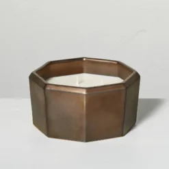 Octagonal Ceramic Cashmere & Suede Fall Jar Candle Metallic Bronze - Hearth & Hand™ With Magnolia -Home Furnishings Store GUEST bb6f1e7c 11d2 4ed8 a084 2f6573d24c6b 2