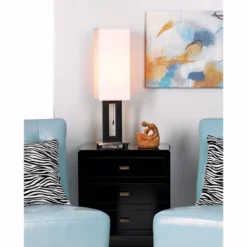 360 Lighting Floating Rectangle Modern Table Lamp 30" Tall Black Metal Open Frame White Fabric Box Shade For Bedroom Living Room Bedside Nightstand 13 360 Lighting Floating Rectangle Modern Table Lamp 30" Tall Black Metal Open Frame White Fabric Box Shade For Bedroom Living Room Bedside Nightstand -Home Furnishings Store GUEST bc833856 be0b 40a8 a477 cb279adafaa8