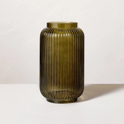 Ribbed Glass Jug Vase Dark Green - Hearth & Hand™ With Magnolia 7 Ribbed Glass Jug Vase Dark Green - Hearth & Hand™ With Magnolia - Image 5