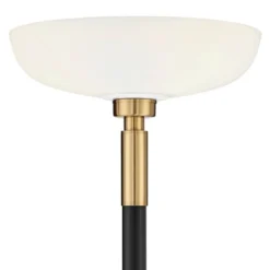 Possini Euro Design Modern Torchiere Floor Lamp Light Blaster LED 72.25" Tall Antique Brass And Matte Black Opal Glass For Living Room Bedroom 11 Possini Euro Design Modern Torchiere Floor Lamp Light Blaster LED 72.25" Tall Antique Brass And Matte Black Opal Glass For Living Room Bedroom -Home Furnishings Store GUEST be12c436 d85f 4f80 9aaa 14a3c81bf1ce