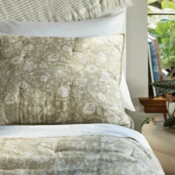 Standard Floral Print Trad Cotton Voile Lofty Quilt Sham Green - Threshold™ 9 Standard Floral Print Trad Cotton Voile Lofty Quilt Sham Green - Threshold™ -Home Furnishings Store GUEST bf71adc4 05df 450f bbec e4fe8094f052