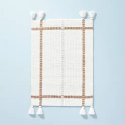 Bold Cross Stripes Tassel Rug Cream/Tan - Hearth & Hand™ With Magnolia 13 Bold Cross Stripes Tassel Rug Cream/Tan - Hearth & Hand™ With Magnolia -Home Furnishings Store GUEST c1d78612 915a 4d72 a0f1 114937d7c517