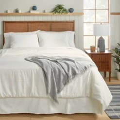 Fine Stripe Duvet & Sham Set Twilight Taupe/Sour Cream - Hearth & Hand™ With Magnolia -Home Furnishings Store GUEST c27ed094 d019 497e 86b4 0a670b3b9450
