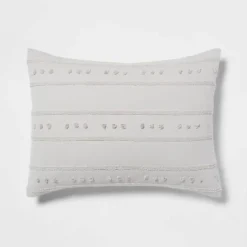 4pc Clipped Stripe Poms Comforter Bedding Set - Threshold™ 11 4pc Clipped Stripe Poms Comforter Bedding Set - Threshold™ -Home Furnishings Store GUEST c513e7a2 e419 413e 9246 e63bf81df859