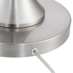 Possini Euro Design Modern Floor Lamp 64" Tall Brushed Nickel Silver Organza White Linen Drum Shade For Living Room Bedroom Office -Home Furnishings Store GUEST c6dfbe8e 2b7e 4a29 a926 3521ac4c1fa2