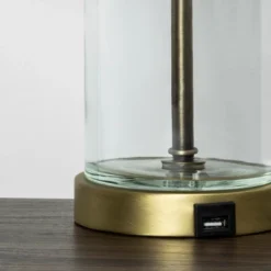 Fillable Accent With USB Table Lamp Brass - Threshold 12 Fillable Accent With USB Table Lamp Brass - Threshold -Home Furnishings Store GUEST cde816b4 4d22 45b7 aad0 2e1664c1a18c