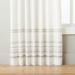 Engineered Hem Stripes Curtain Panel Cream/Gray - Hearth & Hand™ With Magnolia 12 Engineered Hem Stripes Curtain Panel Cream/Gray - Hearth & Hand™ With Magnolia -Home Furnishings Store GUEST ce2cfef5 4ffc 4553 9efa 21c03c3714d0