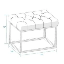 Trubeck Tufted Metal Base Ottoman Faux Leather - Threshold™ 11 Trubeck Tufted Metal Base Ottoman Faux Leather - Threshold™ -Home Furnishings Store GUEST d17719f8 668a 4aa2 a474 ca4180dd0d04